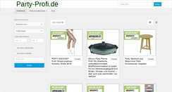 Desktop Screenshot of party-profi.de