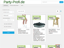 Tablet Screenshot of party-profi.de